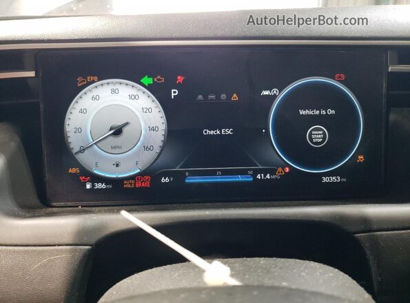 5NMJF3AE0PH259970 2023 HYUNDAI TUCSON Угольный Вид щитка приборов