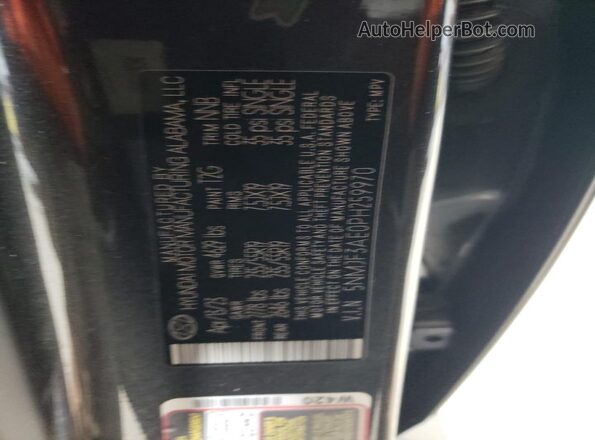 5NMJF3AE0PH259970 2023 HYUNDAI TUCSON Угольный Вид наклейки с VIN-кодом