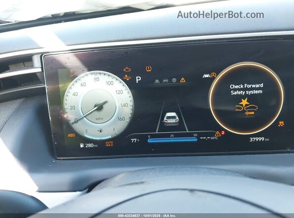 5NMJF3AE5NH069000 2022 HYUNDAI TUCSON Gray Widok tylnych siedzeń