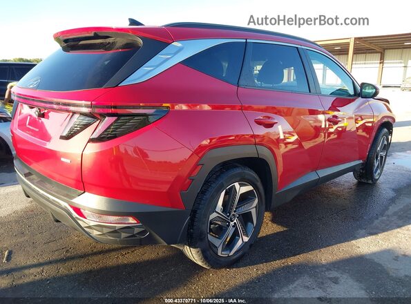 5NMJFCAE2NH068323 2022 HYUNDAI TUCSON Red Trasero derecho