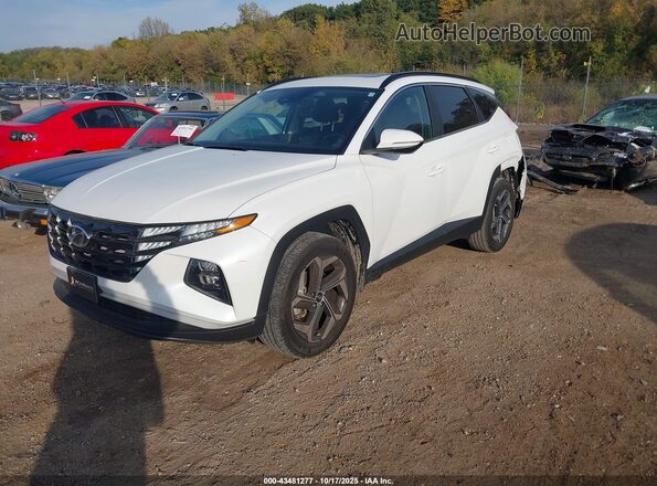 5NMJFCAE9NH093090 2022 HYUNDAI TUCSON White Vista tres cuartos delantera izquierda