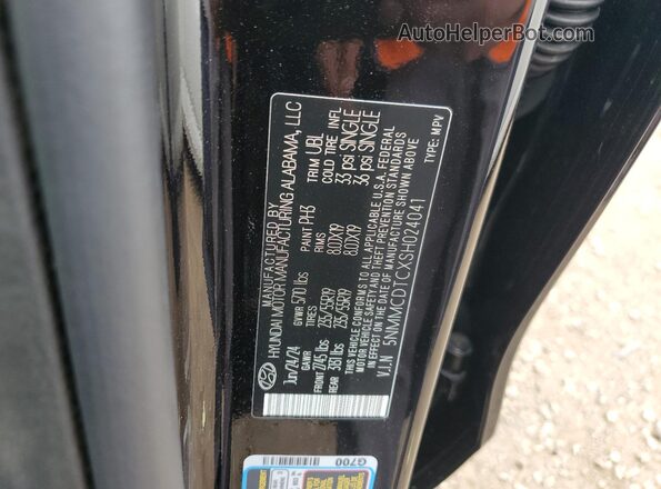 5NMMCDTCXSH024041 2025 GENESIS GV70 Black Widok naklejki z numerem VIN