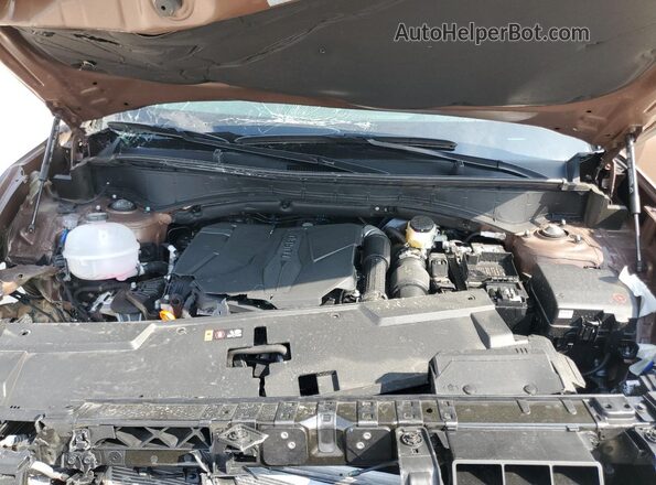 5NMP3DGL4SH106855 2025 HYUNDAI SANTA Brown ძრავის განყოფილების ხედი