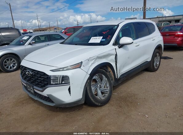 5NMS14AJ1MH320146 2021 HYUNDAI SANTA FE Белый Передняя левая четверть