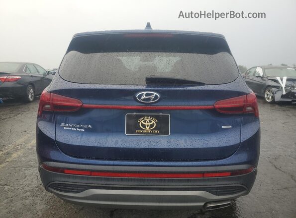 5NMS1DAJ8MH362670 2021 HYUNDAI SANTA Blue Вид ззаду