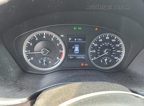5NMS23AD0LH154430 2020 HYUNDAI SANTA Silver ხელსაწყოთა პანელის ხედი