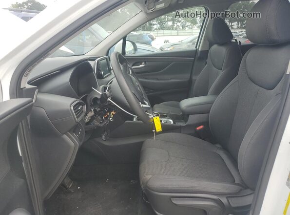 5NMS23AD2LH150380 2020 HYUNDAI SANTA White Вид салону спереду