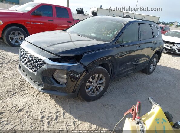 5NMS23AD7LH152528 2020 HYUNDAI SANTA FE Black Առջևի ձախ երեք քառորդ տեսարան