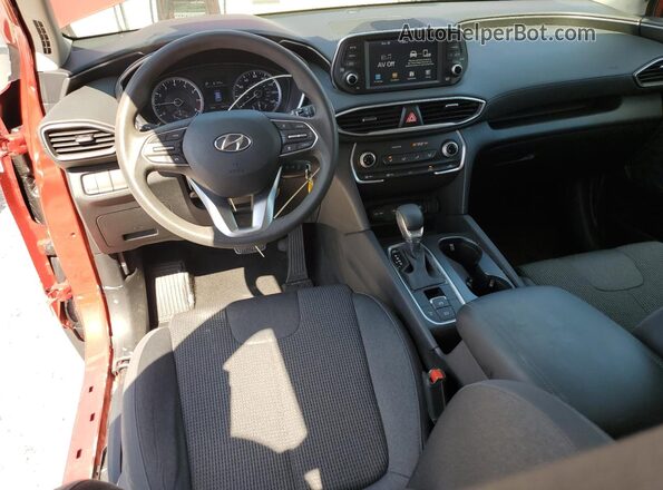 5NMS23AD8LH144891 2020 HYUNDAI SANTA Red Dashboard view