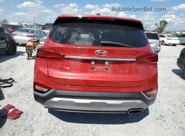 5NMS23AD8LH144891 2020 HYUNDAI SANTA Red Rear view