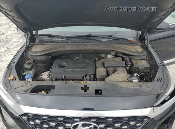 5NMS23AD9LH141076 2020 HYUNDAI SANTA Black Vista del compartimento del motor