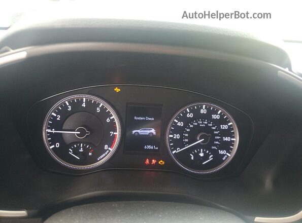 5NMS23AD9LH229772 2020 HYUNDAI SANTA Green Instrument cluster view