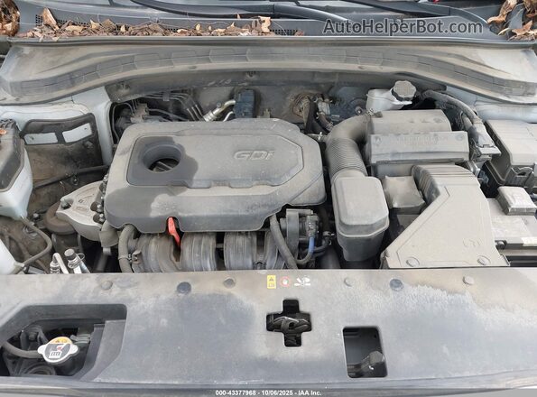5NMS23AD9LH282178 2020 HYUNDAI SANTA FE Silver Widok z tyłu