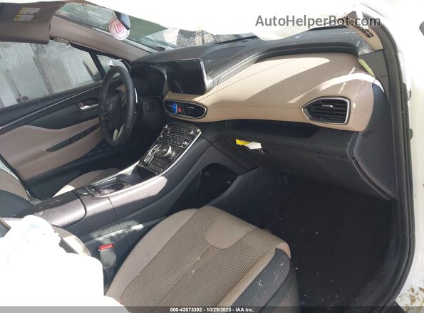 5NMS24AJ1PH552506 2023 HYUNDAI SANTA FE Белый Вид салона спереди