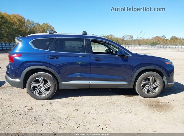 5NMS24AJ2NH436812 2022 HYUNDAI SANTA FE Blue Widok wnętrza z tyłu