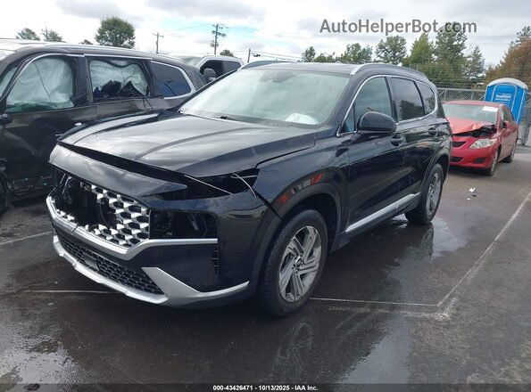 5NMS24AJ9MH320585 2021 HYUNDAI SANTA FE Black Передня ліва чверть