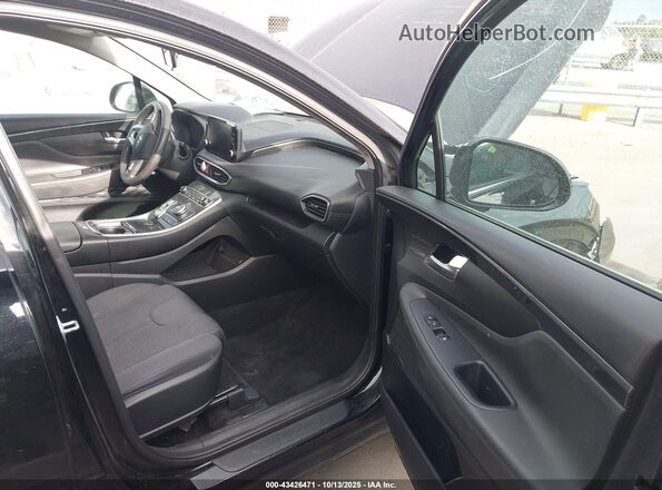 5NMS24AJ9MH320585 2021 HYUNDAI SANTA FE Black Вид салону спереду