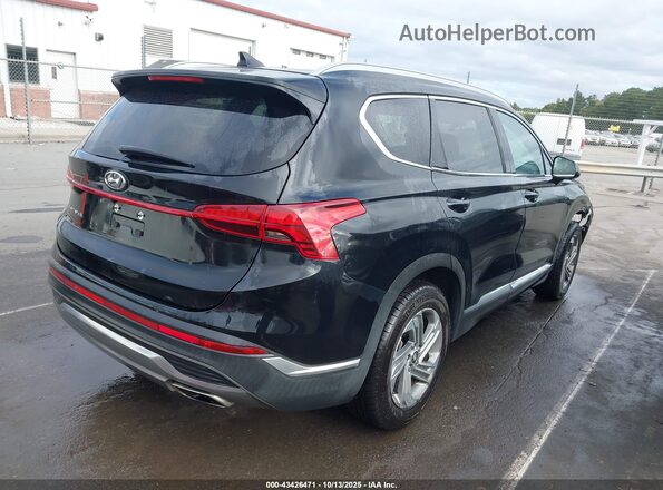 5NMS24AJ9MH320585 2021 HYUNDAI SANTA FE Black Задня права чверть