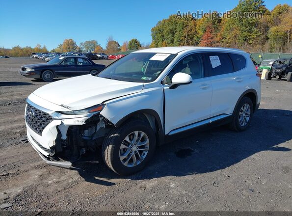 5NMS2CAD0LH137336 2020 HYUNDAI SANTA FE Белый Передняя левая четверть