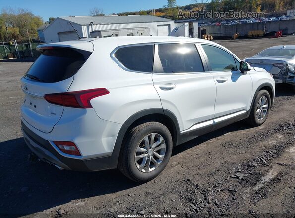 5NMS2CAD0LH137336 2020 HYUNDAI SANTA FE Белый Задняя правая четверть