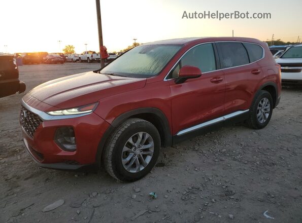 5NMS2CAD2KH001434 2019 HYUNDAI SANTA FE Red Задня ліва чверть