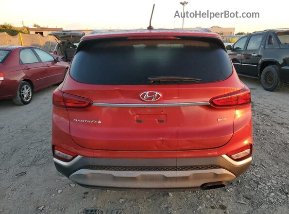 5NMS2CAD2KH001434 2019 HYUNDAI SANTA FE Red Вид салону спереду