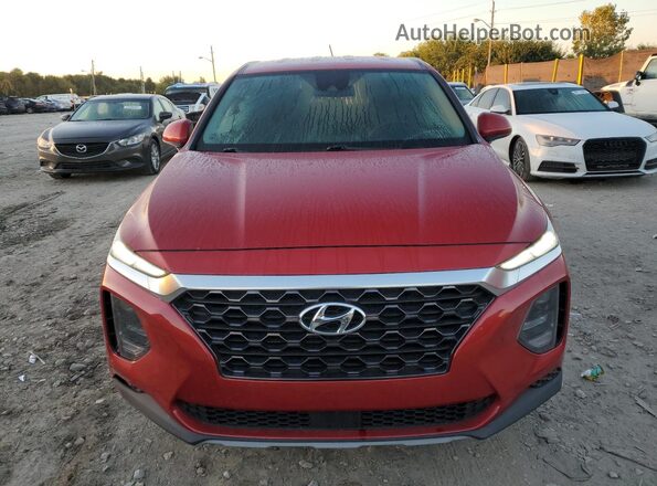 5NMS2CAD2KH001434 2019 HYUNDAI SANTA FE Red Вид ззаду