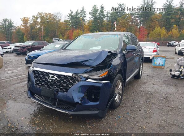 5NMS2CAD7LH264262 2020 HYUNDAI SANTA FE Dark Blue Front view