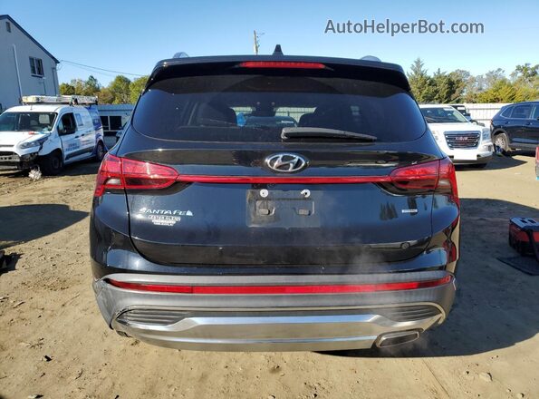 5NMS2DAJ1MH309998 2021 HYUNDAI SANTA Black Вид ззаду