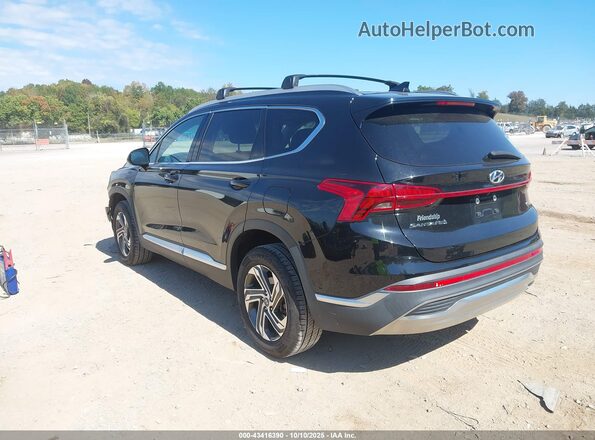 5NMS2DAJ9MH325043 2021 HYUNDAI SANTA FE Black Հետևի ձախ
