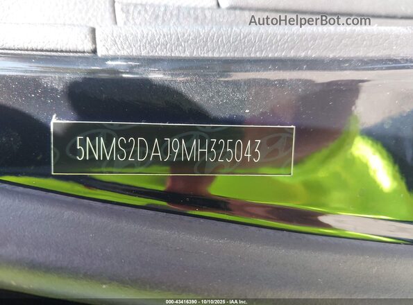 5NMS2DAJ9MH325043 2021 HYUNDAI SANTA FE Black Շարժիչի բաժամունքի տեսք