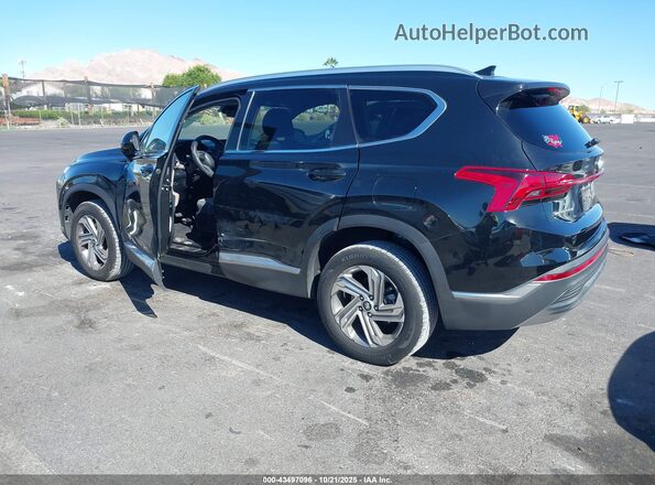 5NMS2DAJ9NH427993 2022 HYUNDAI SANTA FE Black Trasero izquierdo