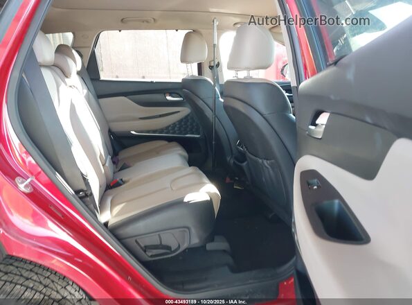 5NMS33AA3LH294605 2020 HYUNDAI SANTA FE Red VIN კოდის სტიკერის ხედი