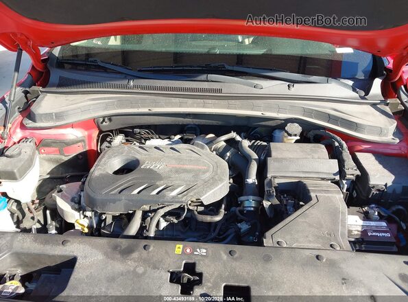 5NMS33AA3LH294605 2020 HYUNDAI SANTA FE Red უკანა ხედი