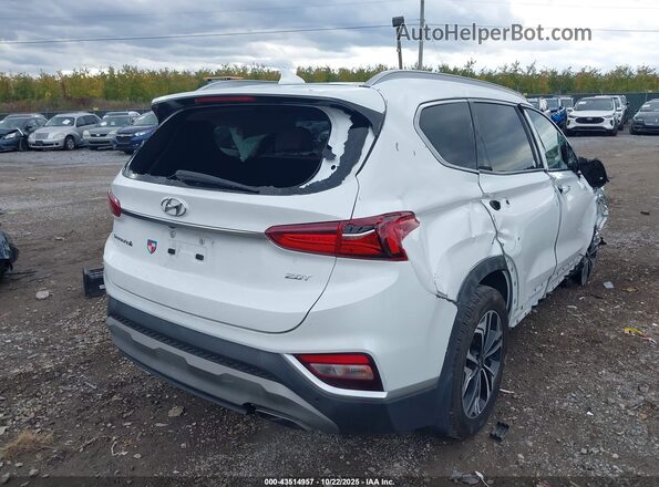 5NMS33AA8LH290811 2020 HYUNDAI SANTA FE Белый Задняя правая четверть