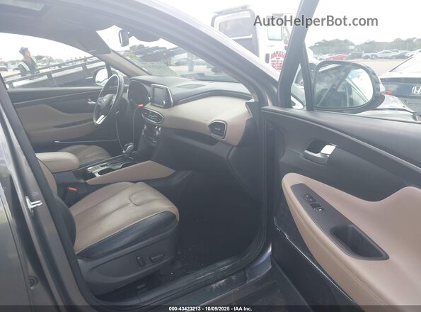 5NMS33AA9LH172038 2020 HYUNDAI SANTA FE Gray Front interior view