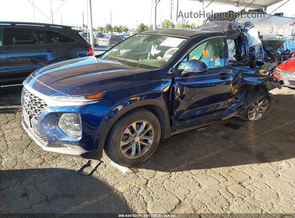 5NMS33AD0LH235070 2020 HYUNDAI SANTA FE Синий Передняя левая четверть