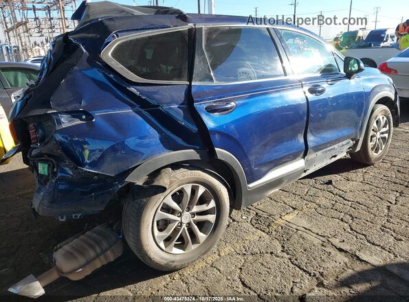 5NMS33AD0LH235070 2020 HYUNDAI SANTA FE Синий Задняя правая четверть