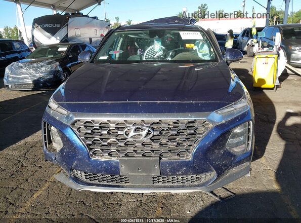 5NMS33AD0LH235070 2020 HYUNDAI SANTA FE Синий Вид щитка приборов