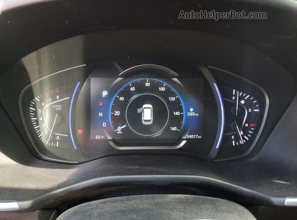 5NMS33AD0LH287816 2020 HYUNDAI SANTA Red Սարքավորումների վահանակի տեսք