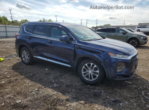 5NMS33AD1KH136580 2019 HYUNDAI SANTA Blue Przód prawy