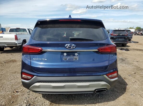 5NMS33AD1KH136580 2019 HYUNDAI SANTA Blue Widok z tyłu