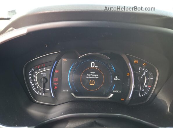 5NMS33AD1LH139464 2020 HYUNDAI SANTA Blue Սարքավորումների վահանակի տեսք