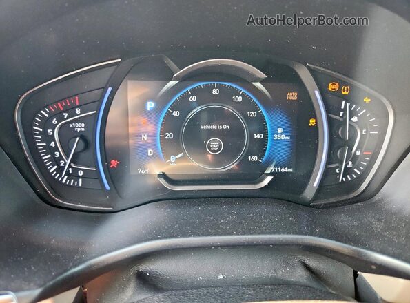 5NMS33AD1LH203633 2020 HYUNDAI SANTA Black Instrument cluster view