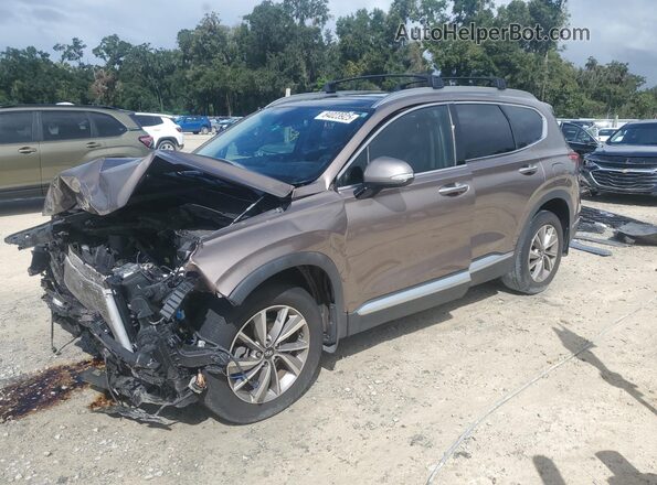 5NMS33AD2LH257359 2020 HYUNDAI SANTA Brown Հետևի ձախ