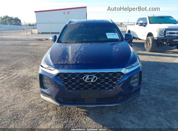 5NMS33AD2LH265526 2020 HYUNDAI SANTA FE Синий Вид задней части салона