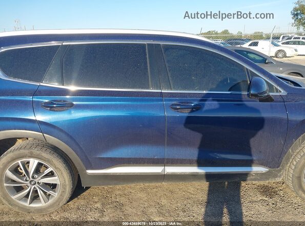 5NMS33AD2LH265526 2020 HYUNDAI SANTA FE Синий Панорамный вид салона 360°