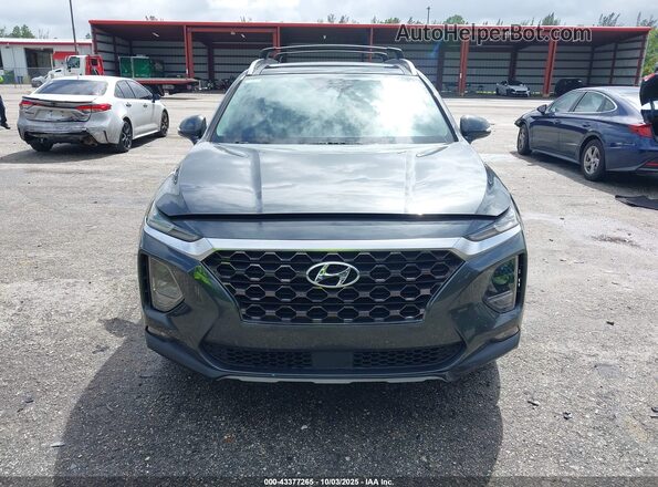 5NMS33AD4LH212861 2020 HYUNDAI SANTA FE Серый Вид задней части салона