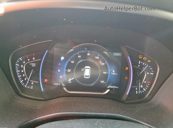 5NMS33AD6LH217334 2020 HYUNDAI SANTA Tan Սարքավորումների վահանակի տեսք