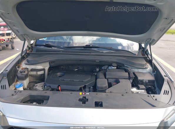 5NMS33AD8LH242073 2020 HYUNDAI SANTA FE Silver Widok z tyłu